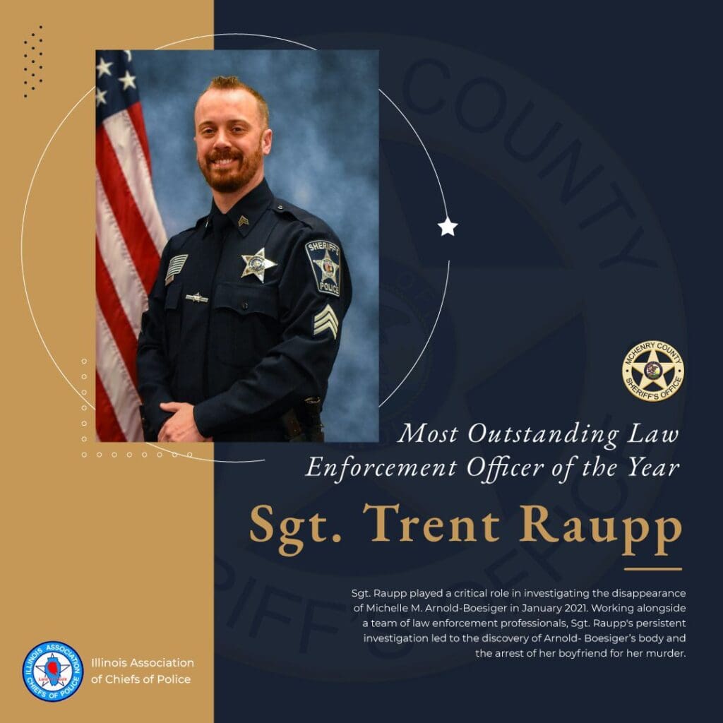 McHenry County Sheriff’s Deputy Awarded Officer Of The Year By Illinois Association Of Chiefs Of Police