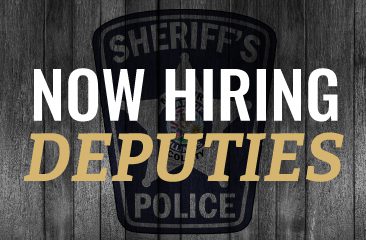 now Accepting Applications For Sheriff’s Deputy