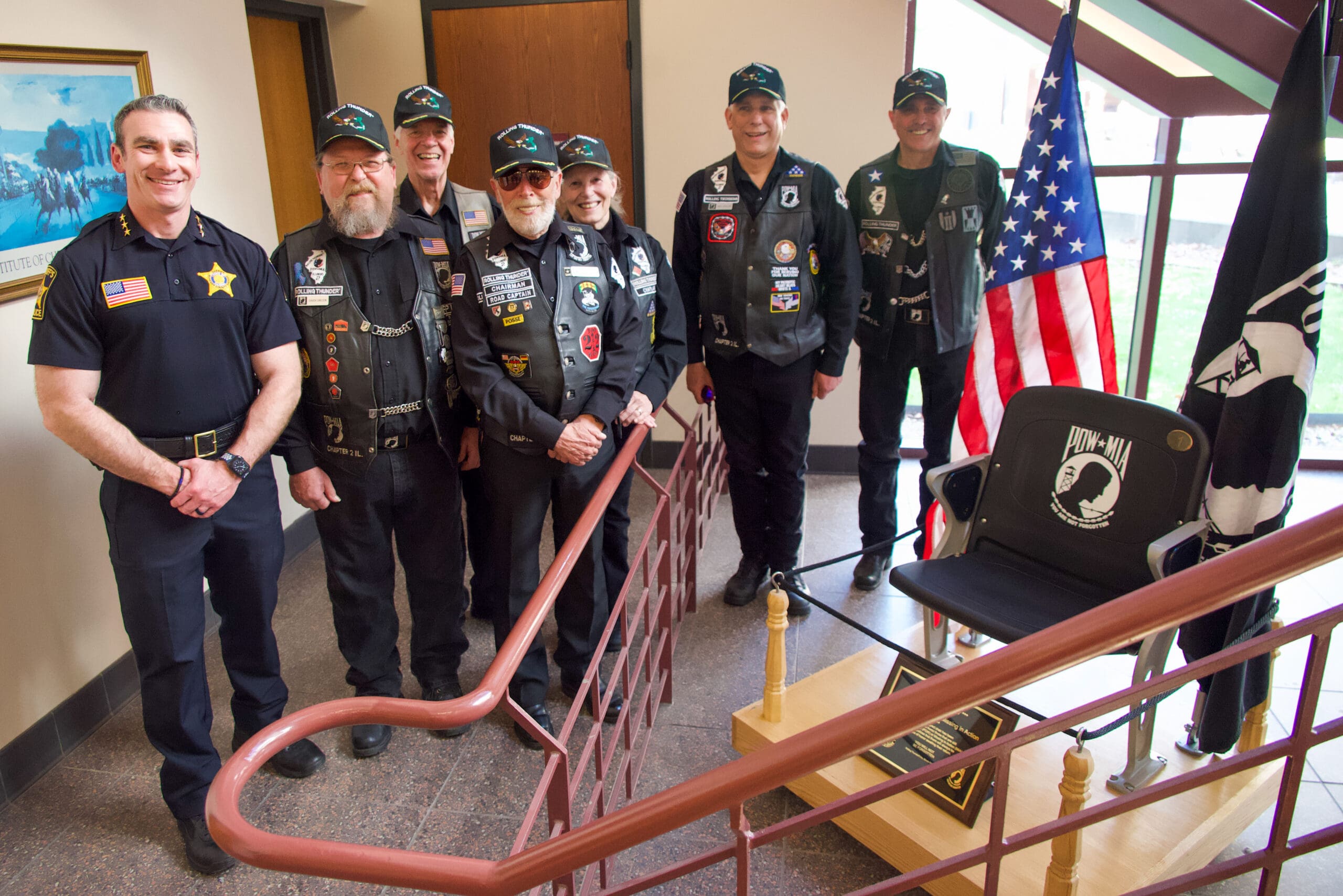 Sheriff’s Office Presented With Pow/mia Honor Chair